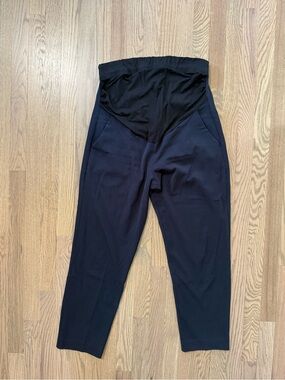 Seraphine Black Maternity Trousers with Branded Waistband